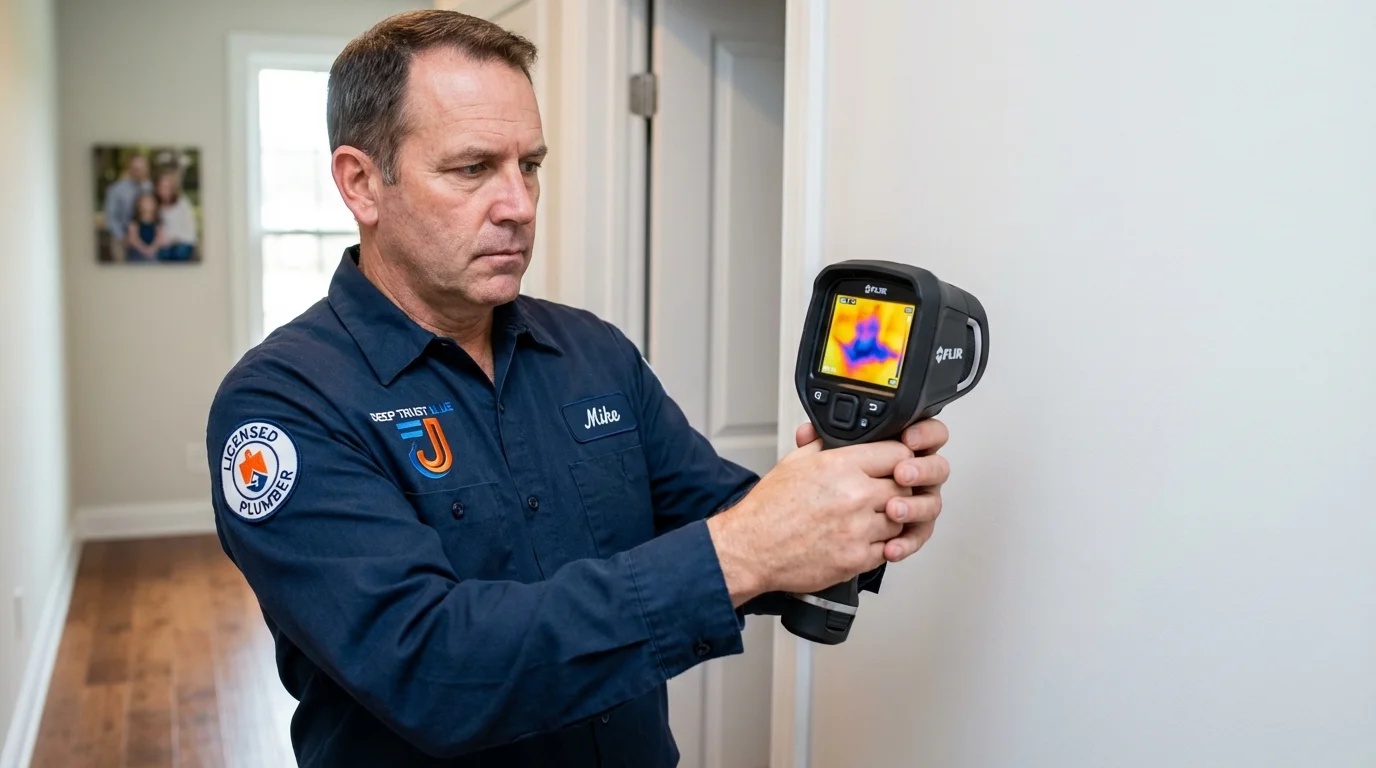 Thermal imaging leak detection by Johns Plumbing LLC in Mullens